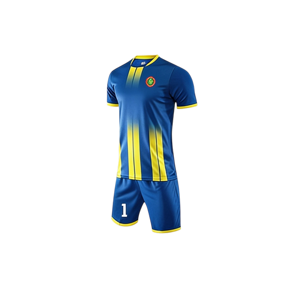 Premium Blue & Yellow Soccer Kit - Jersey & Shorts Set - Image 2
