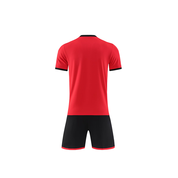 Red & Black Soccer Kit – Football Jersey & Shorts Set - Image 3