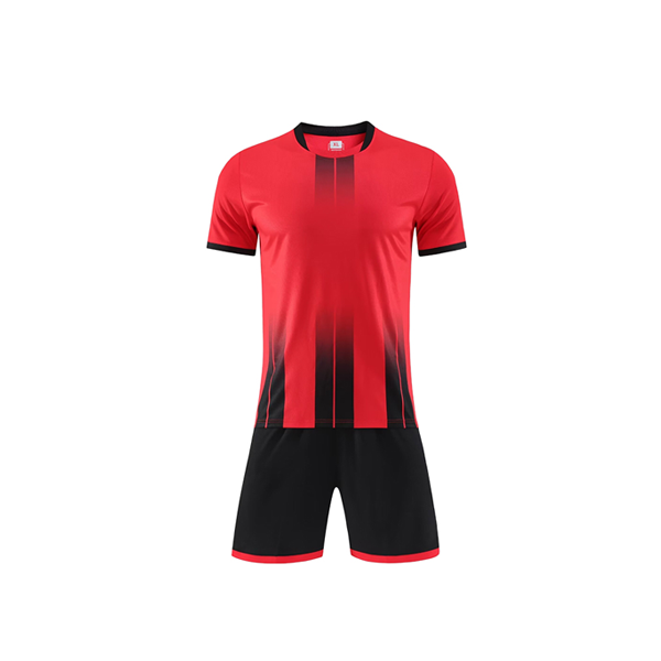 Red & Black Soccer Kit – Football Jersey & Shorts Set