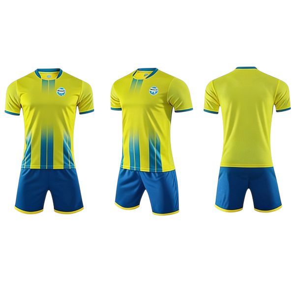 White & Blue Soccer Kit – High-Performance Football Jersey & Shorts Set - Image 4