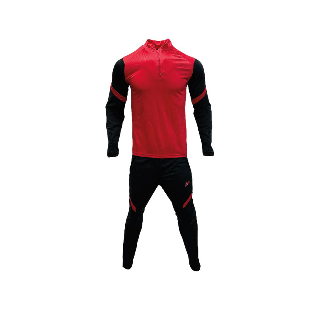 Black & Red Tracksuit Set