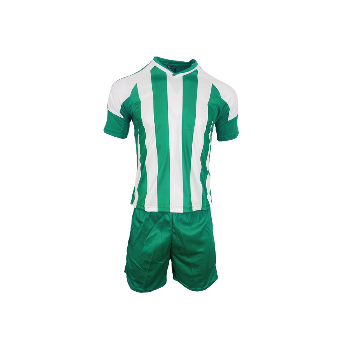 Green & White Striped Soccer Kit – Pack of 14 - Image 2