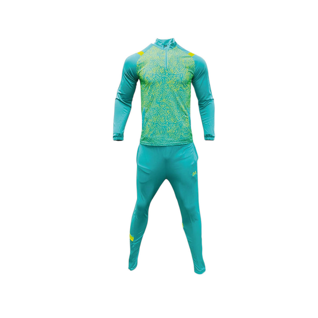 Teal & Lime Green Tracksuit Set