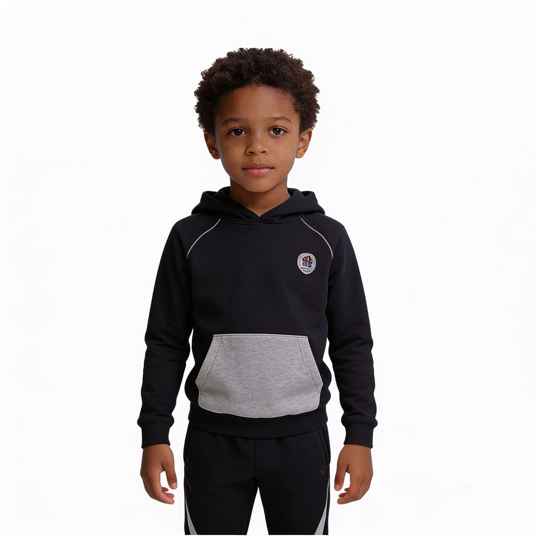 Kids Black and Grey Hoodie